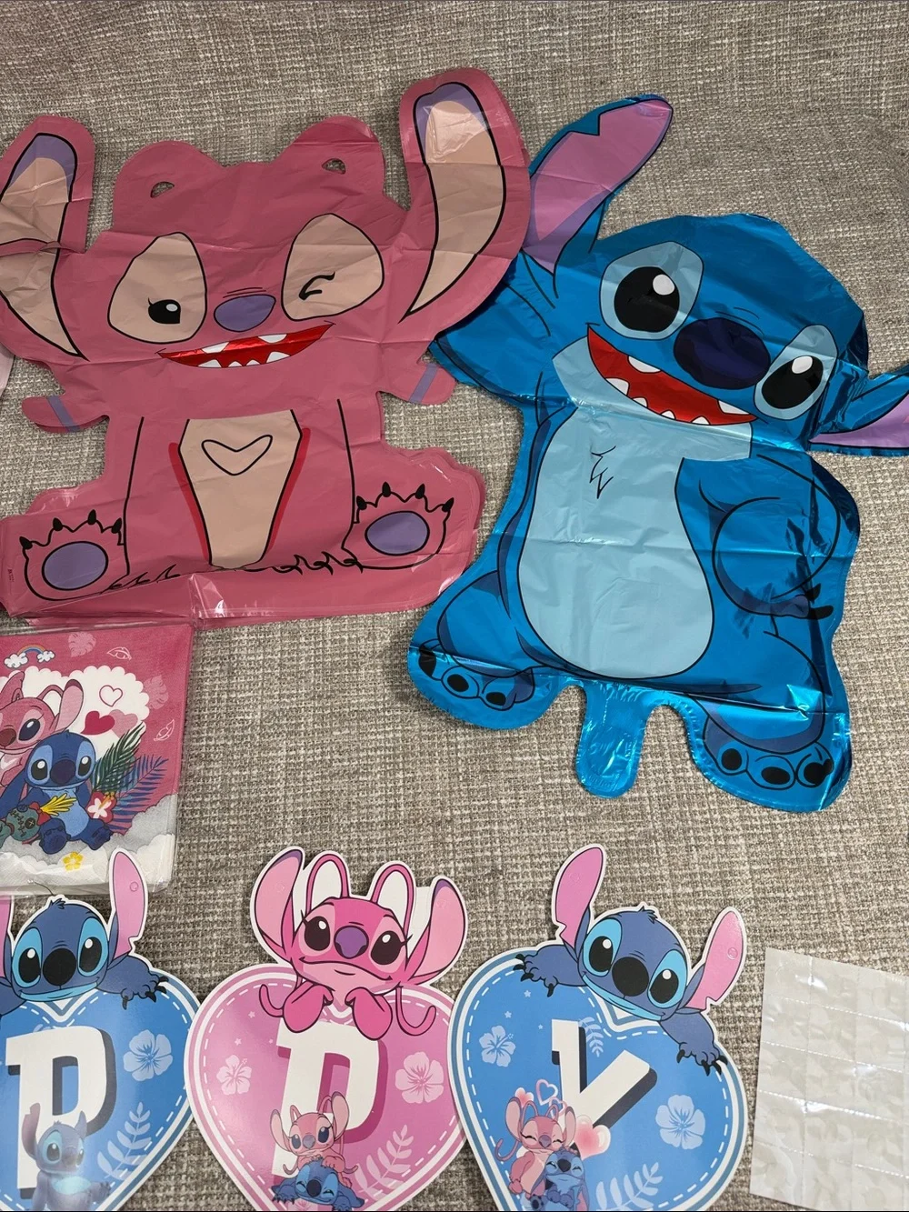 Disney Lilo & Stitch Pink and Blue Party Banner and Decorations